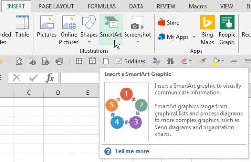 Smartart в excel что это