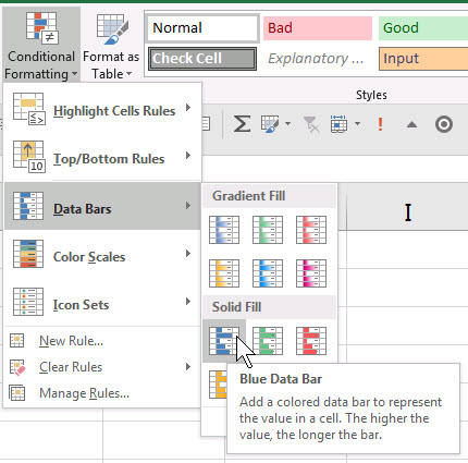 Change Color Of Data Bars In Pivot