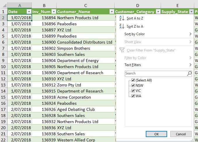 Don’t split your data in Excel | A4 Accounting